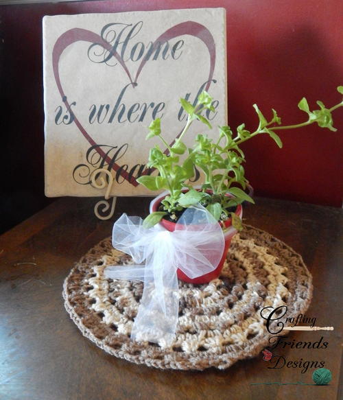 Fun in the Sun Granny Square Coaster Table Mat Fun in the Sun Granny Square, Coaster, Table Mat