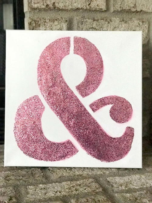 DIY Glitter Canvas DIY Glitter Canvas