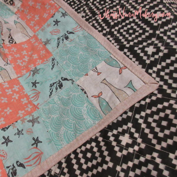 Simple Squares Vintage Baby Quilt Simple Squares Vintage Baby Quilt