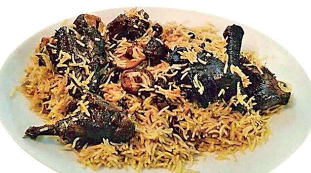 Kadaknath Chicken Dum Biryani Kadaknath Chicken Dum Biryani