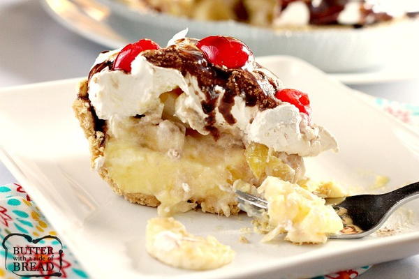 Banana Slipt Pie Banana Slipt Pie