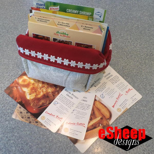 Fabric Recipe Card Box Fabric Recipe Card Box