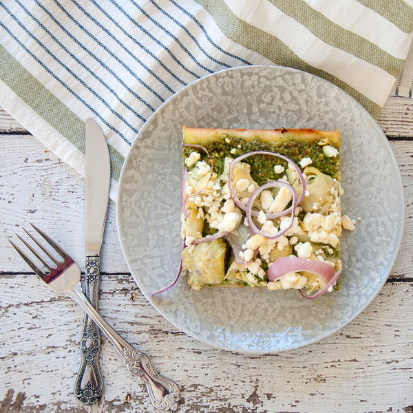 Detroit Style Inspired Greek Pizza Detroit Style Inspired Greek Pizza