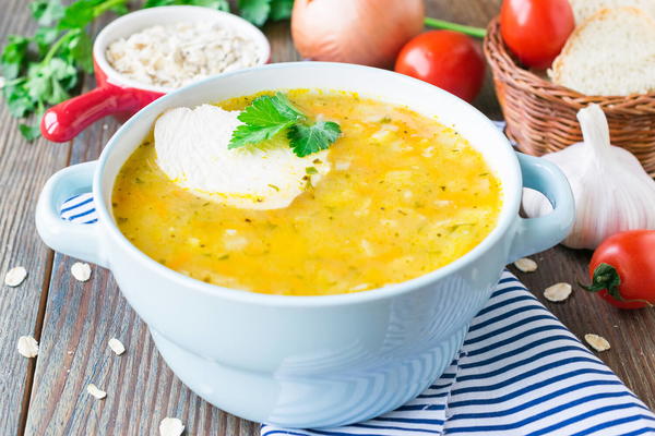 Chicken Oat Flakes Soup Chicken Oat Flakes Soup