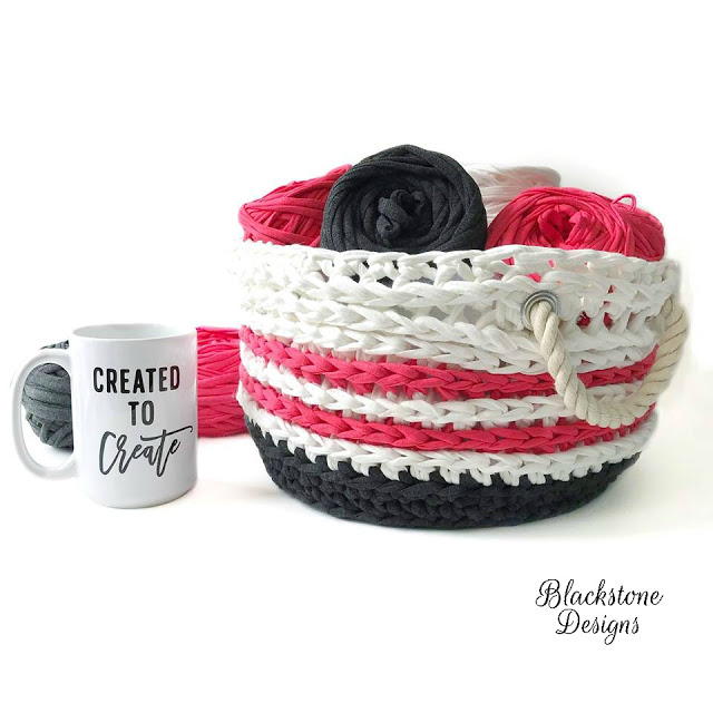 Nautical Crochet Basket Pattern Nautical Crochet Basket Pattern