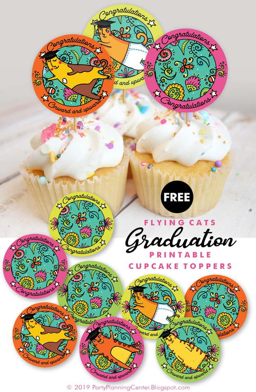 Printable Graduation Cupcake Toppers
