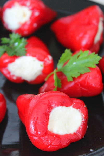 Cheese Stuffed Mini Peppers Cheese Stuffed Mini Peppers