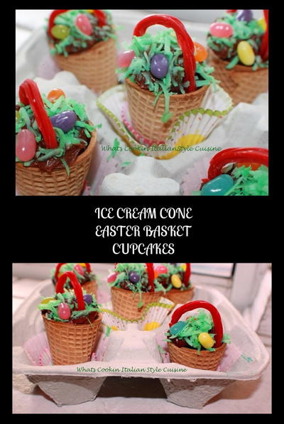 Ice Cream Cone Cupcake Easter Baskets Ice Cream Cone Cupcake Easter Baskets