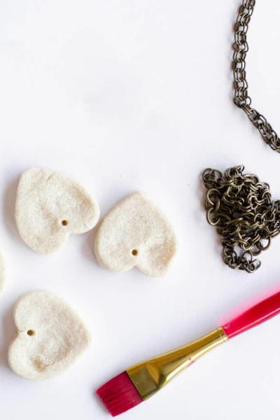 Fingerprint Salt Dough Necklace Fingerprint Salt Dough Necklace