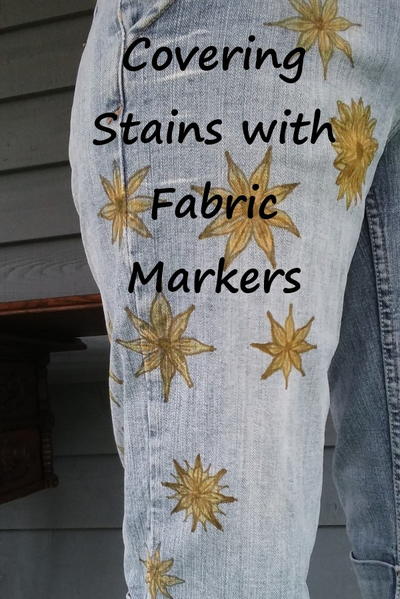 Covering Stains with Fabric Markers Covering Stains with Fabric Markers