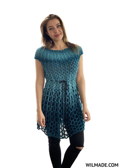 Crochet Poncho Dress Crochet Poncho Dress