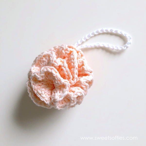 Cotton Bath Pouf Tea Rose Spa Set Cotton Bath Pouf, Tea Rose Spa Set