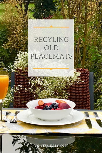 Recycling Old Placemats Recycling Old Placemats