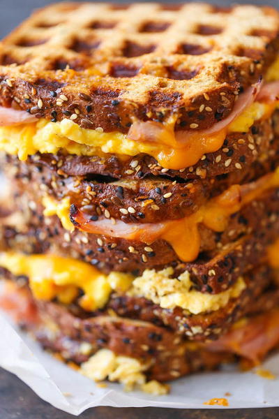 Diner Style Grilled Ham Egg and Cheese Sandwich Diner Style Grilled Ham Egg and Cheese Sandwich