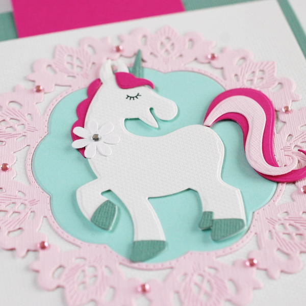 First Communion Card with Unicorn First Communion Card with Unicorn