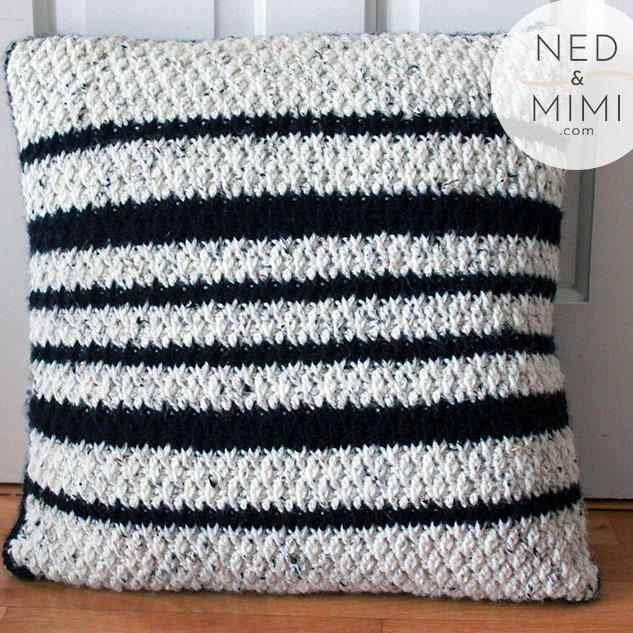 Black and White Throw Pillow Black and White Throw Pillow