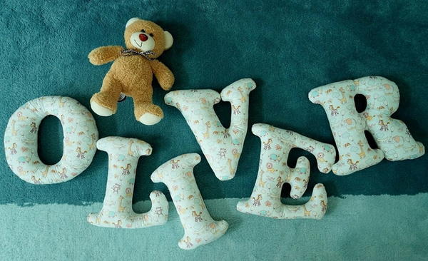 Stuffed Fabric Letters Stuffed Fabric Letters