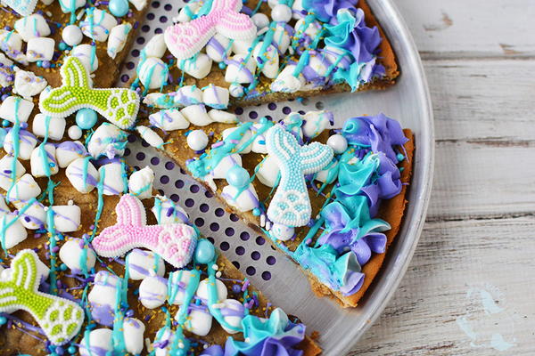 Mermaid Cookie Pizza Mermaid Cookie Pizza