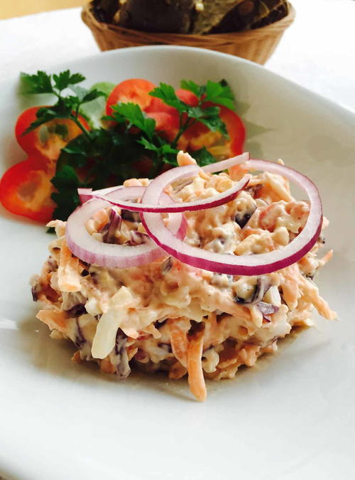 Red Cabbage Carrot Egg Coleslaw Red Cabbage Carrot Egg Coleslaw