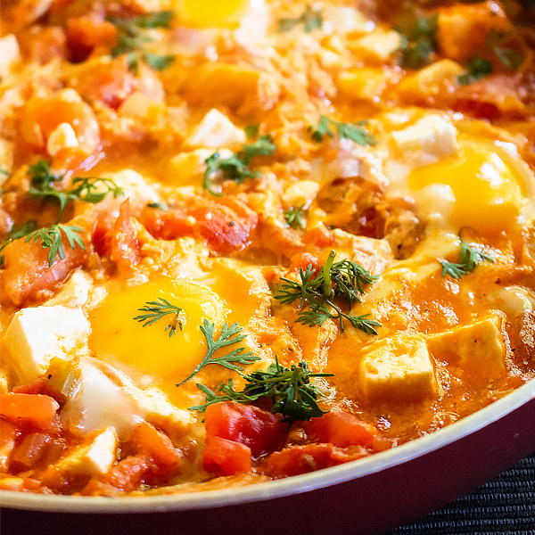 Mediterranean Shakshuka with Feta Mediterranean Shakshuka with Feta
