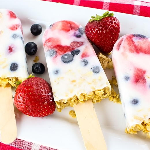Yogurt Berry Breakfast Popsicles Yogurt & Berry Breakfast Popsicles
