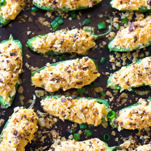 Restaurant-Style Buffalo Chicken Jalapeno Poppers Restaurant-Style Buffalo Chicken Jalapeno Poppers