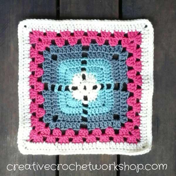 Filet Flower Granny Square