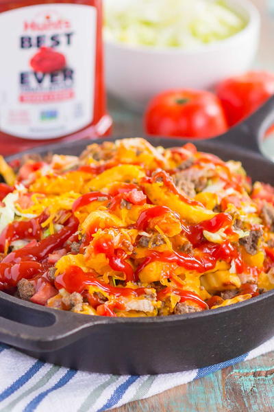 Loaded Cheeseburger Fries Loaded Cheeseburger Fries