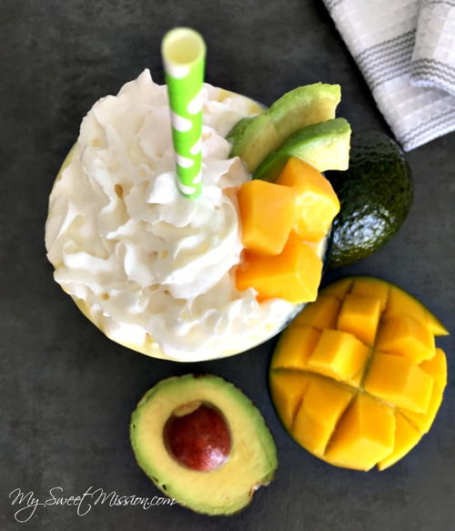 Avocado Mango Protein Smoothie Avocado Mango Protein Smoothie