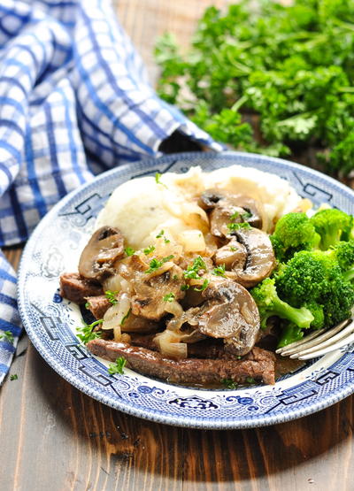 Dump-and-Bake Smothered Round Steak