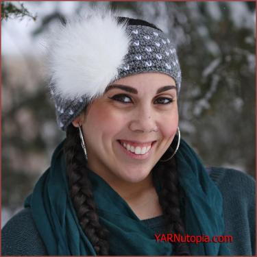 Snowball Crochet Headband Pattern for Adults