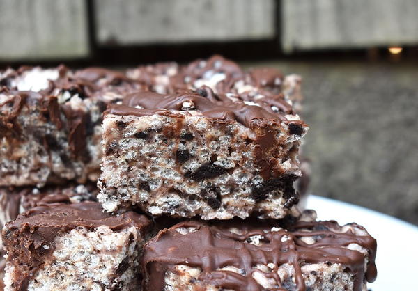 Cookies and Cream Rice Krispie Treats Cookies and Cream Rice Krispie Treats