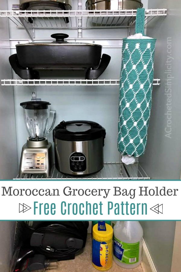 free crochet plastic bag holder pattern