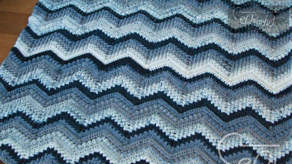 Easy Chevron Ripple Crochet Afghan Pattern Easy Chevron Ripple Crochet Afghan Pattern