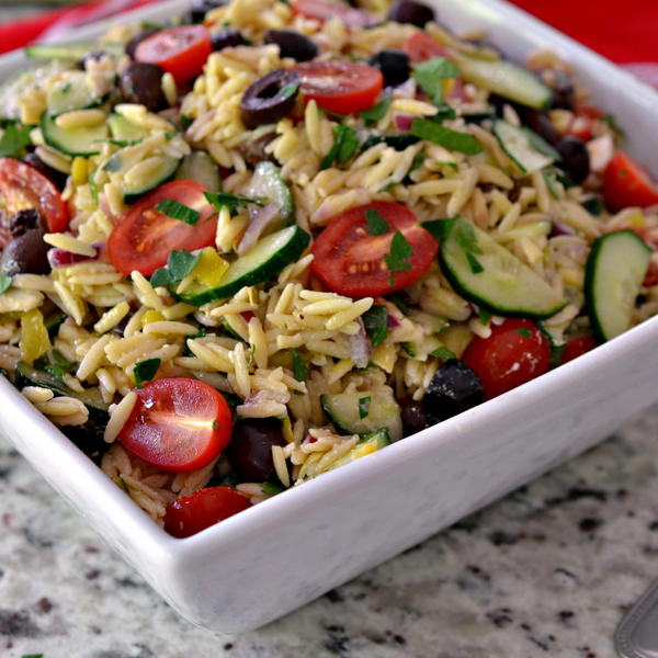 Greek Orzo Salad Greek Orzo Salad