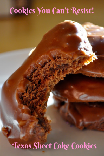Texas Sheet Cake Cookies Texas Sheet Cake Cookies