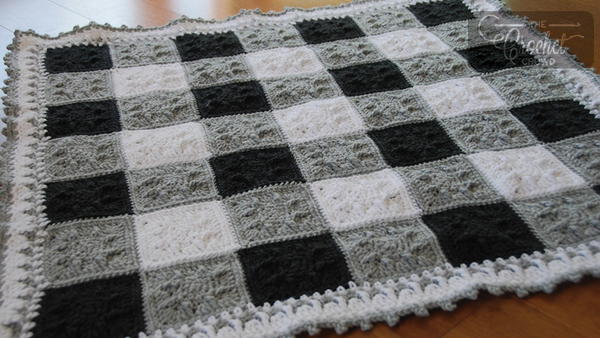 Checkerboard Crochet Baby Blanket Pattern Checkerboard Crochet Baby Blanket Pattern
