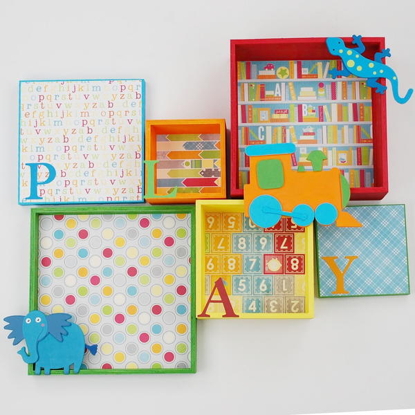 Colorful Wall Decoration for a Childs Bedroom Colorful Wall Decoration for a Childs Bedroom