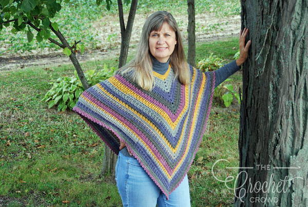 Womens Crochet Poncho Easy Pattern
