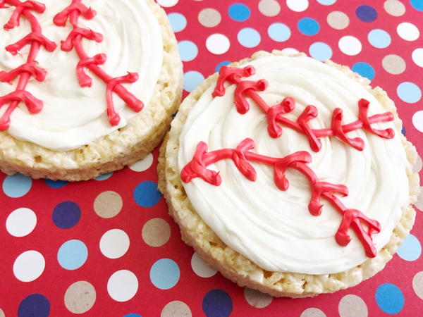 Baseball Rice Krispie Treats Baseball Rice Krispie Treats