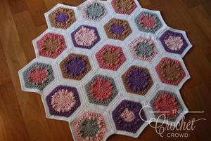 Springtime Hexagon Blanket Crochet Pattern