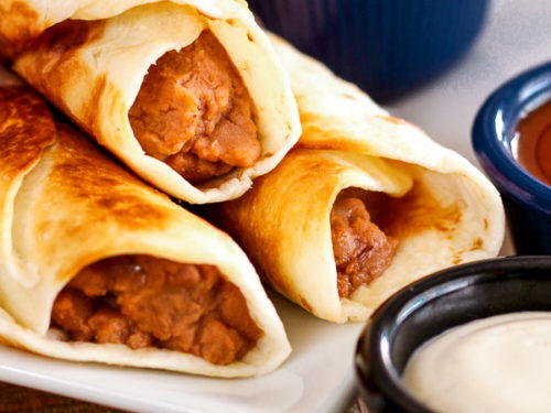 Copycat Taco Time Crisp Bean and Cheese Burritos Copycat Taco Time Crisp Bean and Cheese Burritos