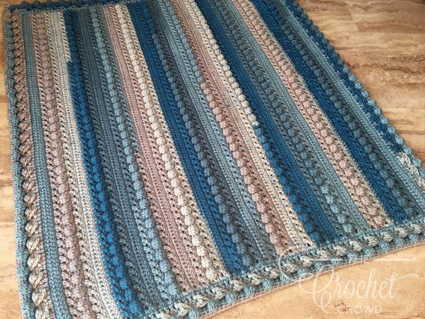 Seaside Crochet Baby Boy Blanket Pattern Seaside Crochet Baby Boy Blanket Pattern
