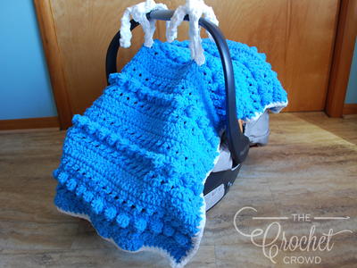 Textured Crochet Baby Carrier Canopy Pattern