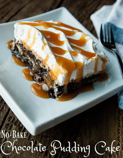 No-Bake Chocolate Pudding Cake No-Bake Chocolate Pudding Cake