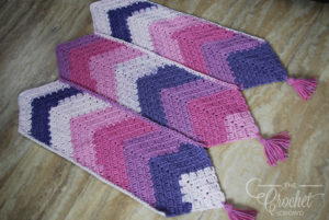 3 Panel Crochet Baby Girl Afghan Pattern