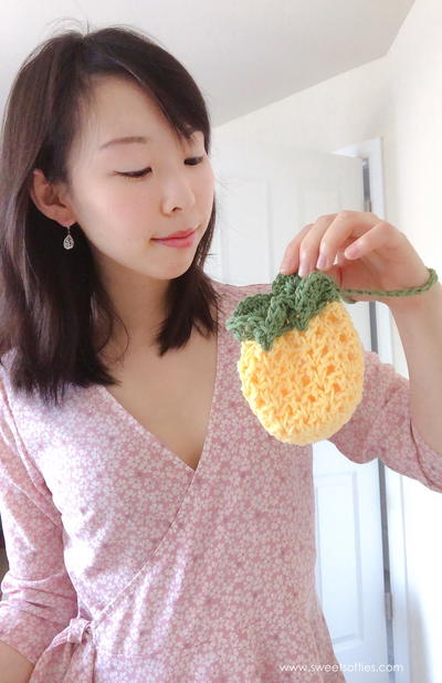 Pineapple Pouch Party Favor Bag or Soap Holder Pineapple Pouch Party Favor Bag or Soap Holder