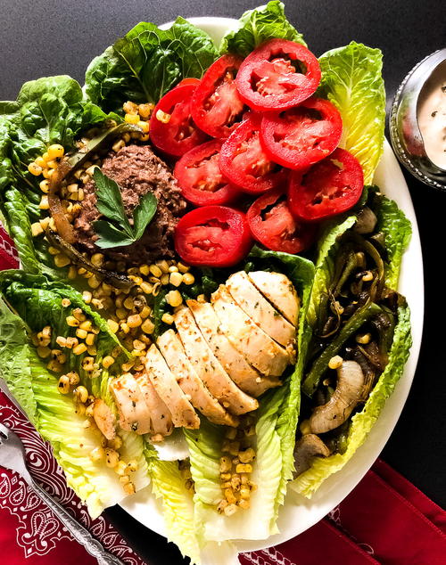 Cajun Grilled Chicken Salad with Remoulade Sauce Dressing Cajun Grilled Chicken Salad with Remoulade Sauce Dressing