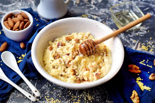 Sweet Milk Millet Cereal with Nuts Sweet Milk Millet Cereal with Nuts