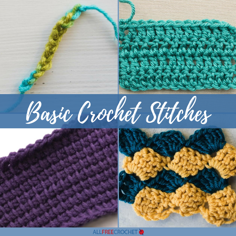 20 Basic Crochet Stitches Beginner Tutorials Allfreecrochet Com